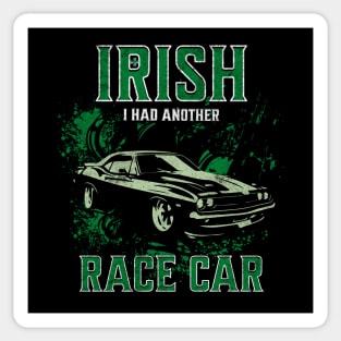 Irish I Had Another Race Car Sticker